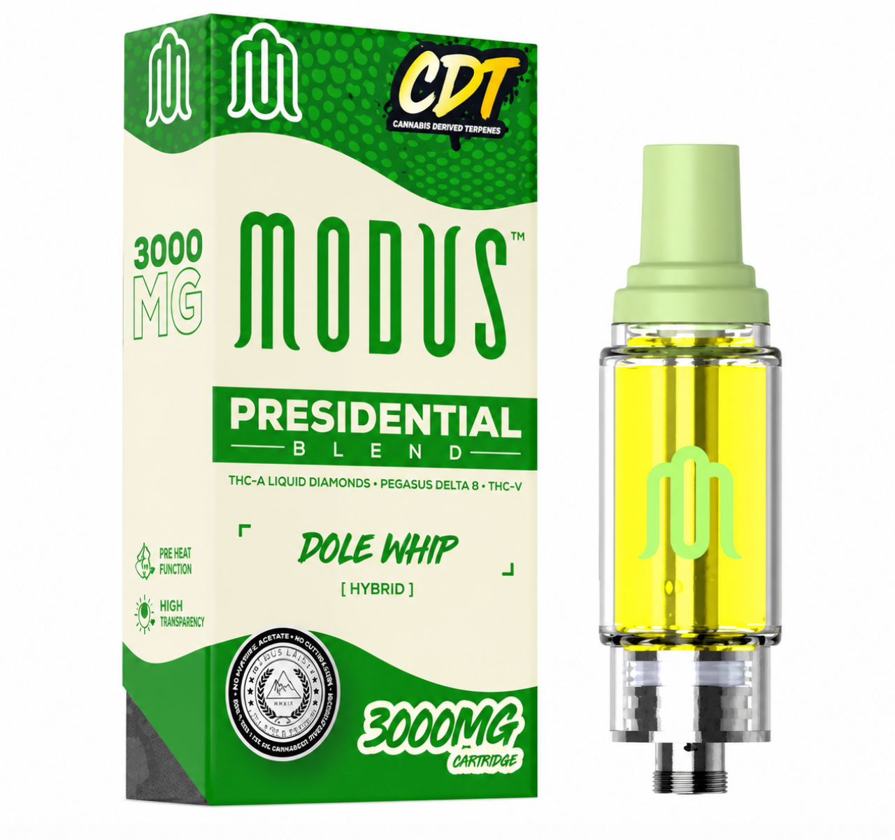 Cartucho de vapeo Modus Presidential Blend | 3 gramos | Dole whip