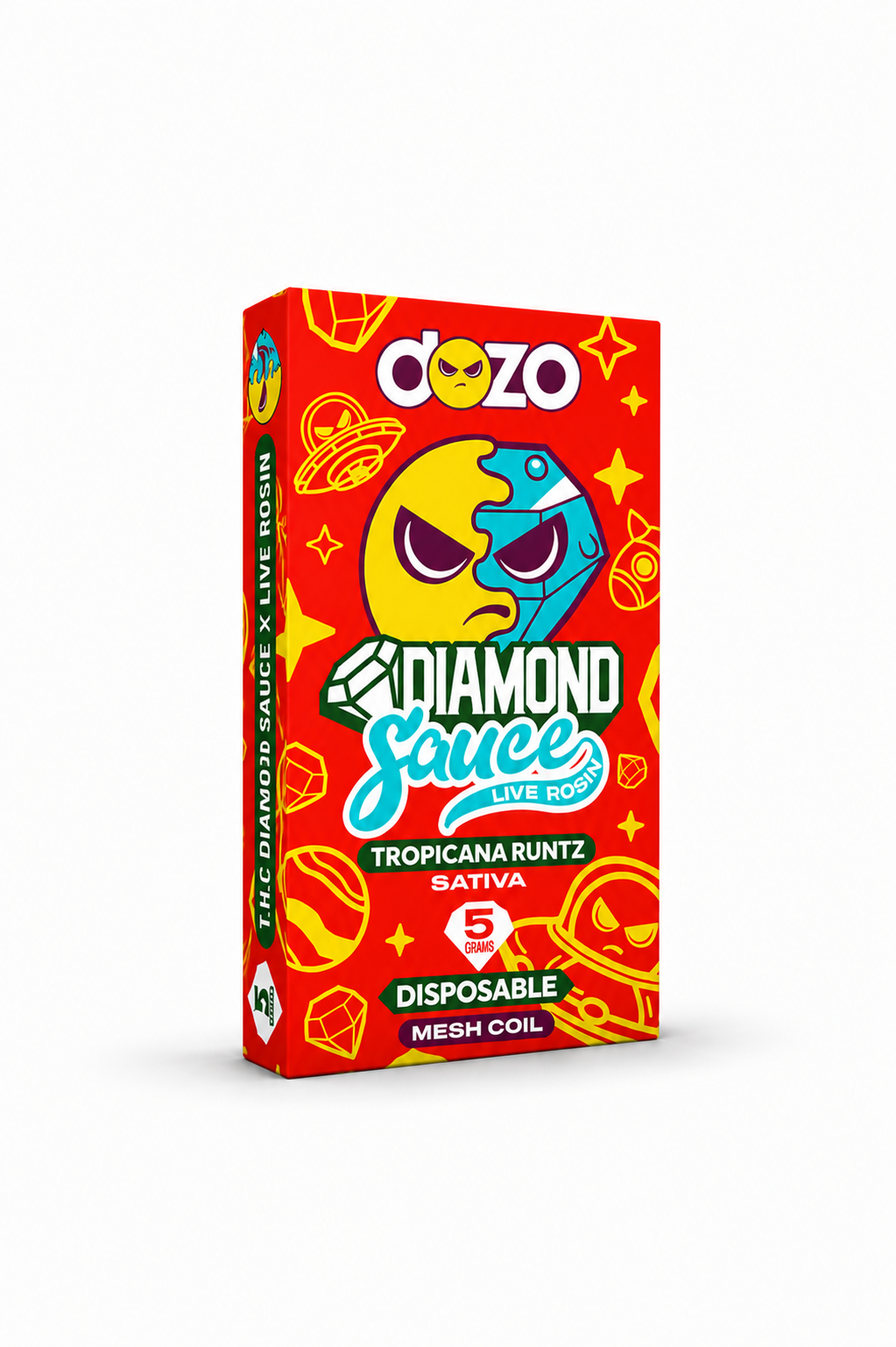 Destilado Dozo THC Liquid Diamonds (D8, D10, THC-A y CBD) 5000mg