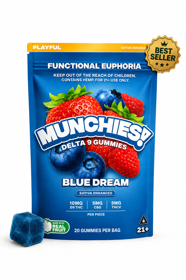 Euphoria Gummies – Blue Dream – Playful (Sativa)(20u)