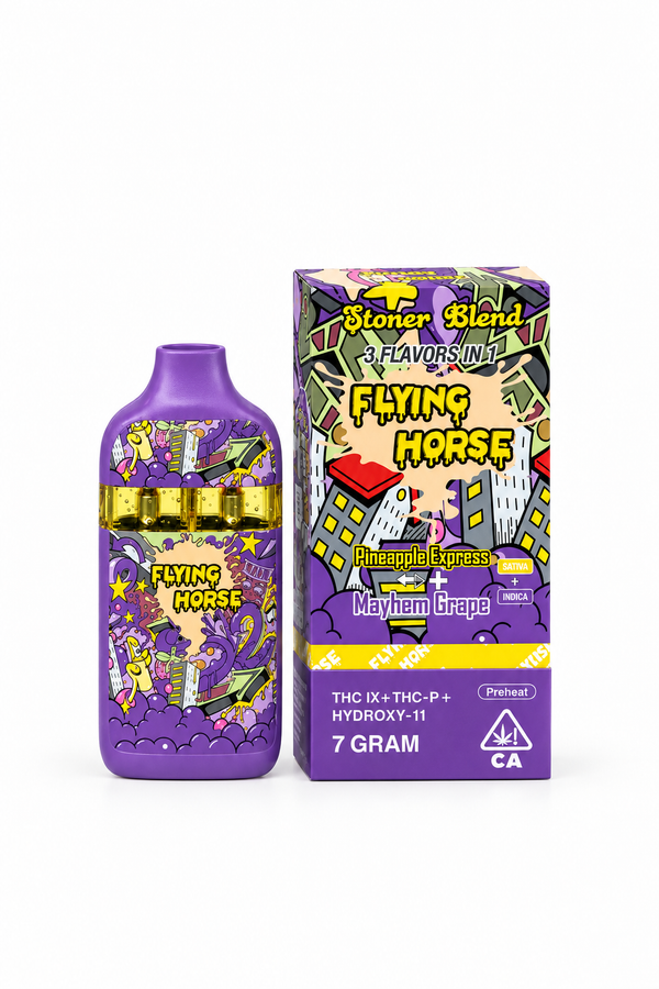 Destilado 3 en 1 Flying Horse Stoner Blend con THC IX + THC-P + Hidroxi 11 de 7G