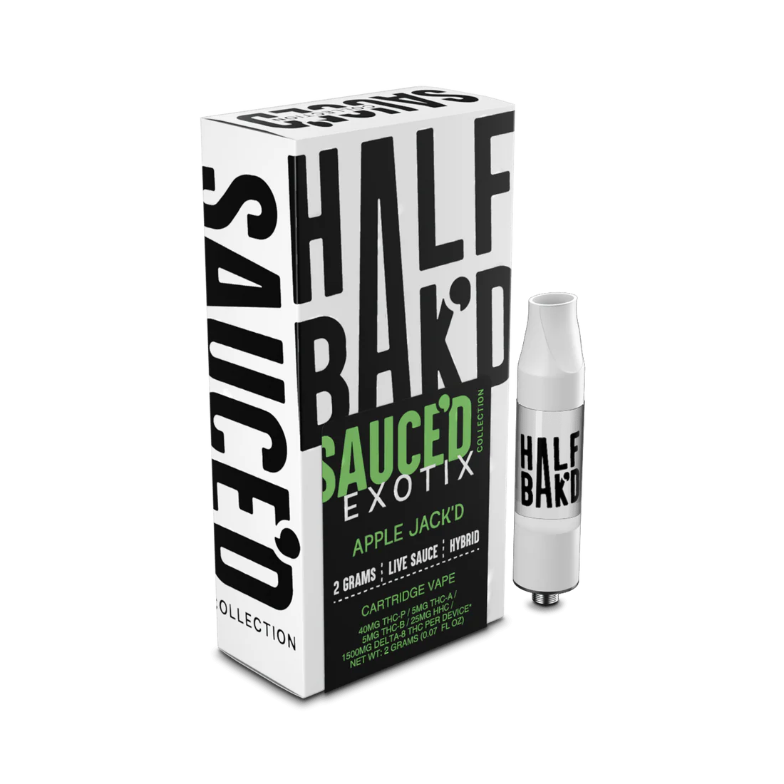 Half Bak’d Sauce’d Exotix Vape Cartridge 2G