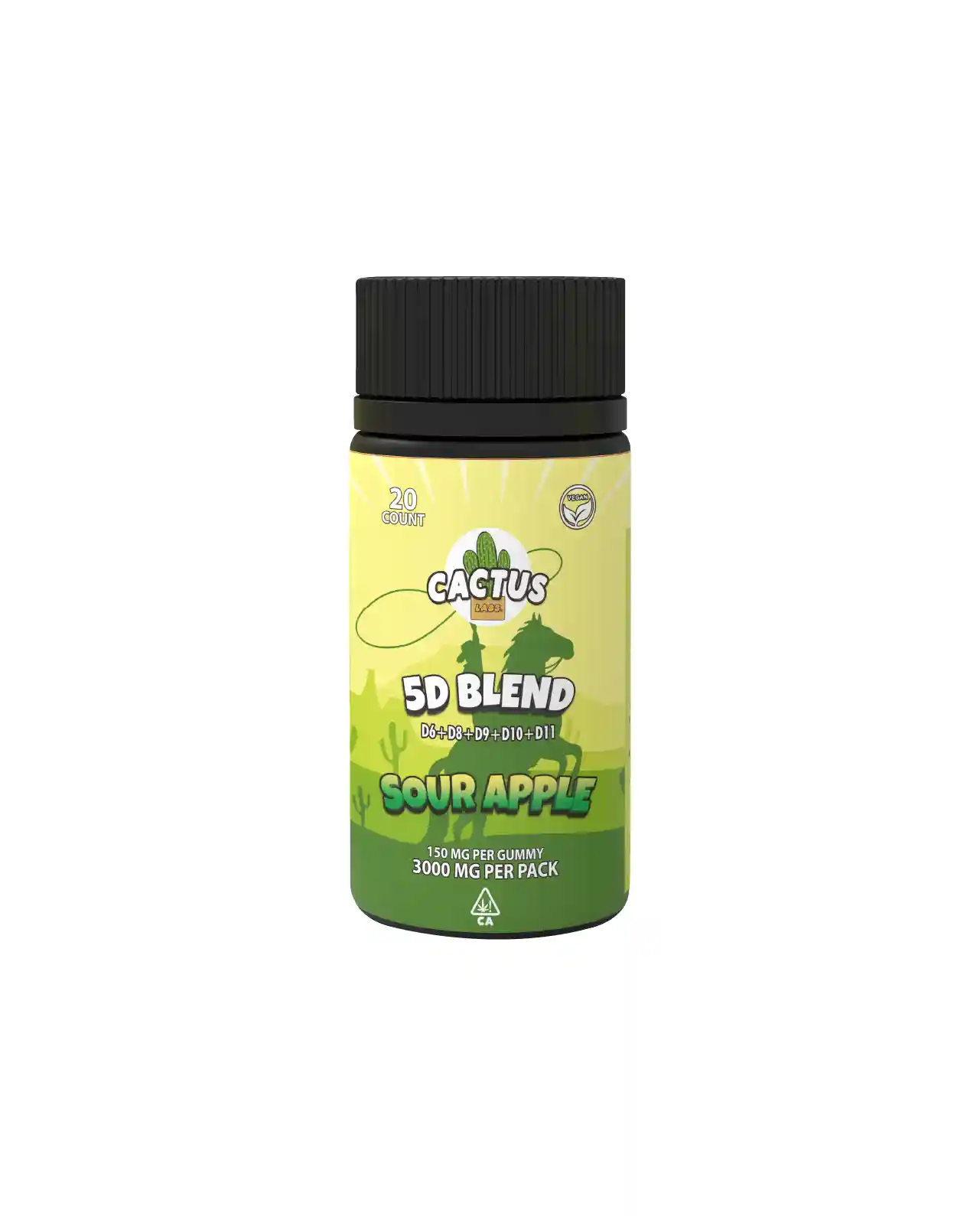 Gomitas Veganas Cactus 5D Blend – 20 gomitas (3000mg)