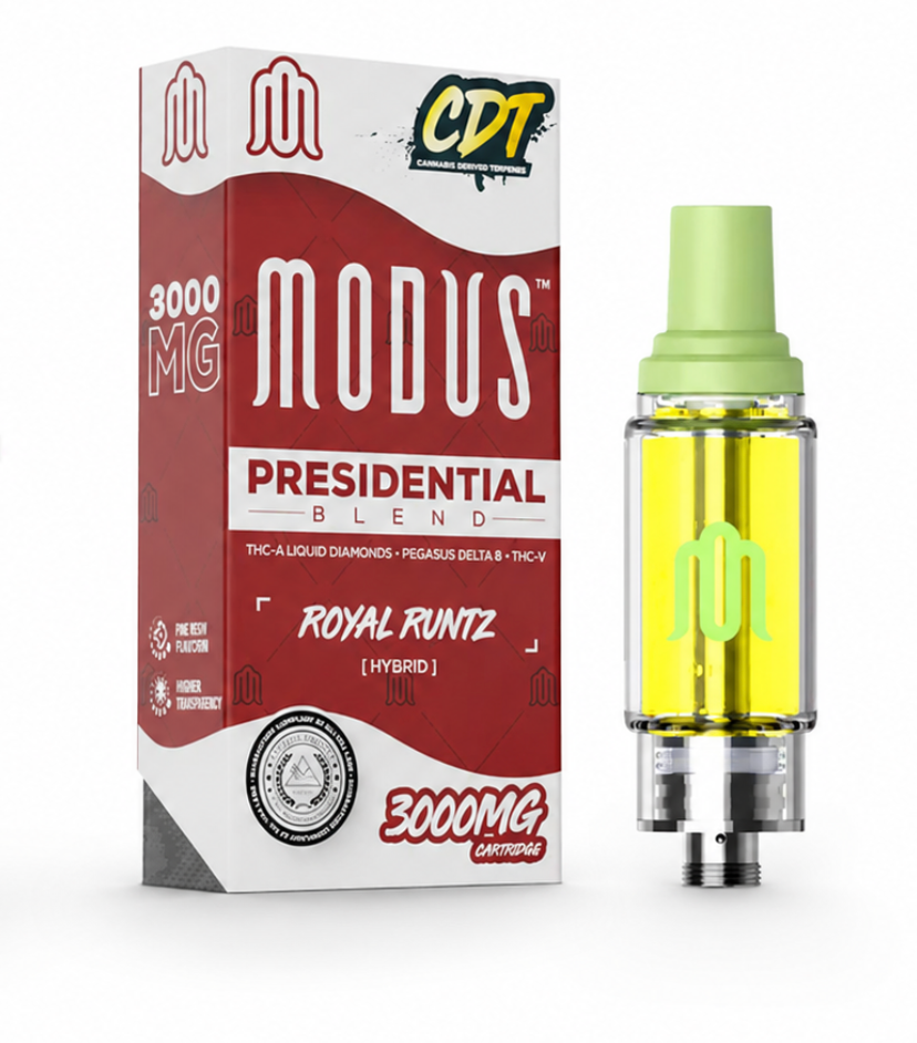 Cartucho de vapeo Modus Presidential Blend | 3 gramos | Runtz real