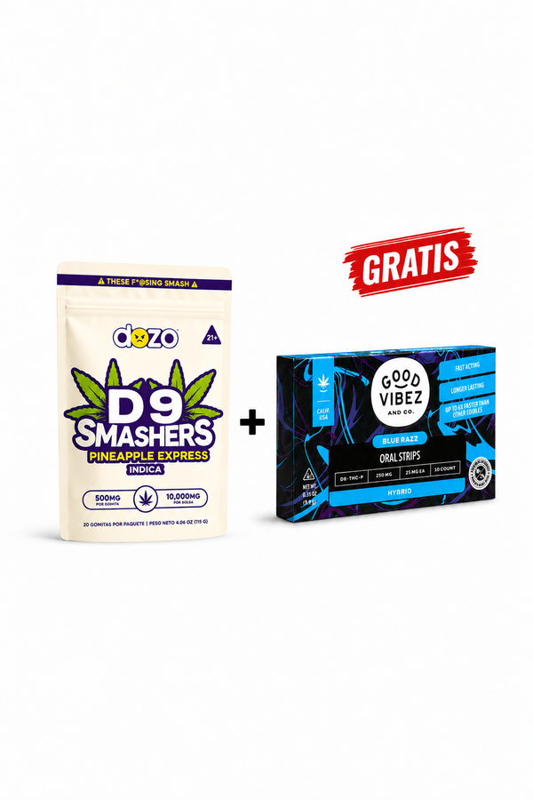 Gomitas D9 Smasher + Blue Razz GRATIS