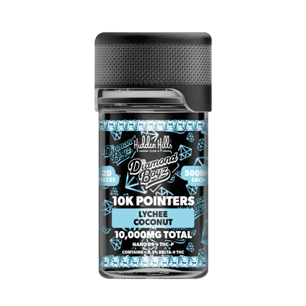 Gomitas Diamond Boyz 10K Pointers Hidden Hills (Nano D9 + THC-P)