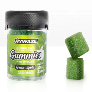 Gomitas de máxima potencia HYWAZE D8+HHC+THCP 250MG - Hibridas