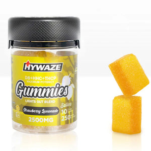 Gomitas de máxima potencia HYWAZE D8+HHC+THCP 250MG- Sativa