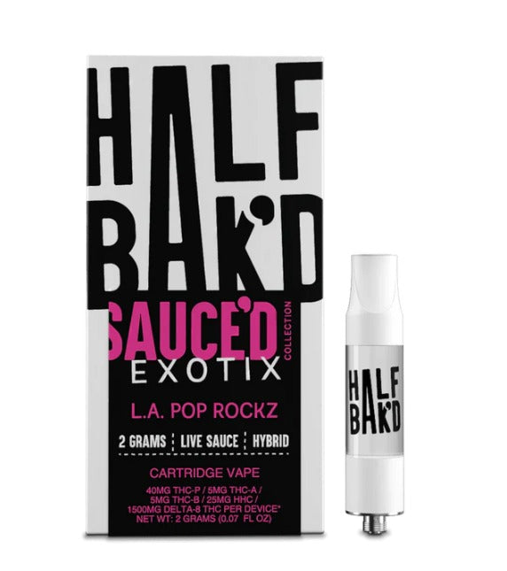 Half Bak’d Sauce’d Exotix Vape Cartridge 2G