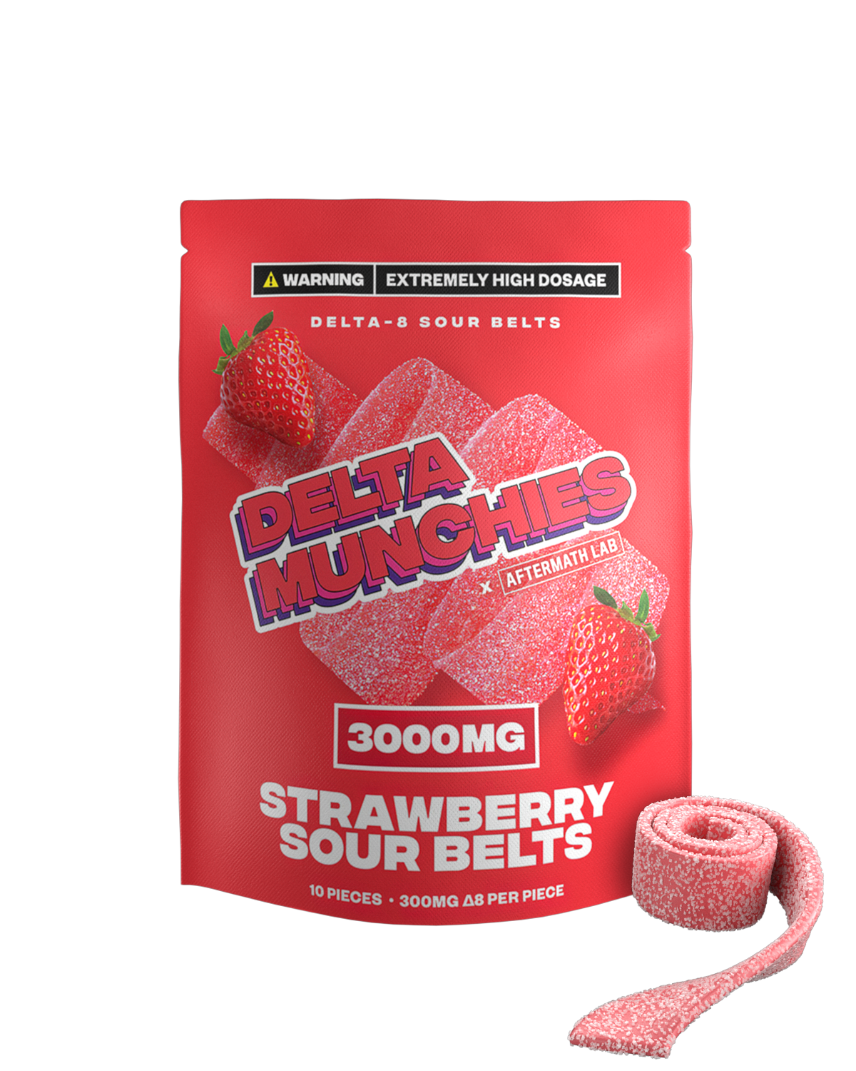 Delta 8 3000MG Strawberry Sour Belt